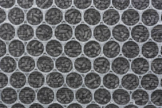 An activated carbon filter is made of charcoal.